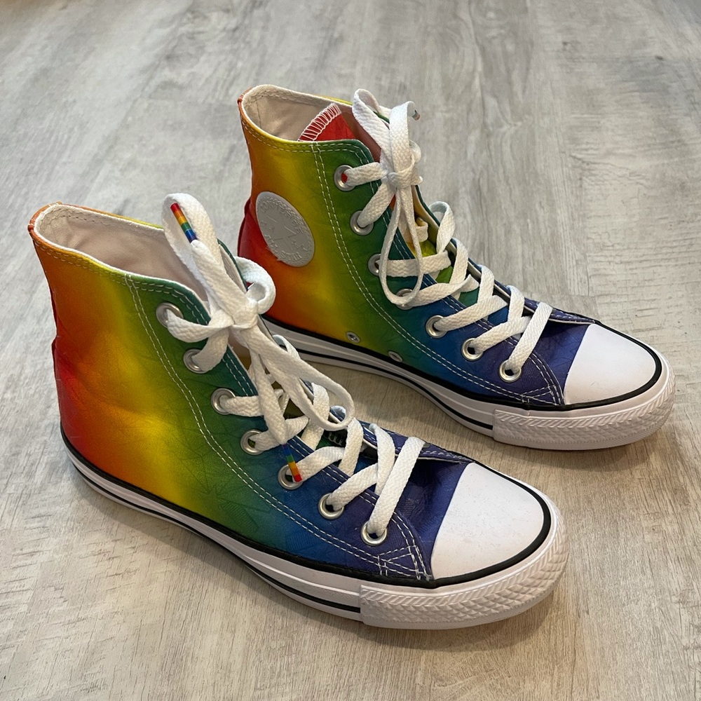 New Converse Pride High Tops. Womens size 6.